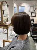ミニボブ × チョコレートブラウン【千葉優希】