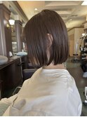 切りっぱなしボブ/髪質改善縮毛矯正【宮崎市/柳丸町】