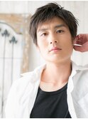 20代30代ナチュラルメンズカット斜めバングビジカジc新所沢