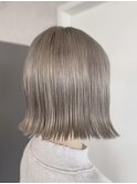 #20代#ブリーチ#ミルクティ#透け感#髪質改善#外ハネボブ