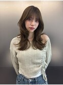 レイヤーカット/くびれヘア/ヘーゼルベージュ