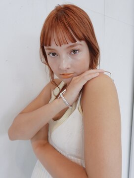 トリコ ショップアンドヘアサロン(tricot shop hair salon) おんまゆ/オレンジヘア/ヘアアレンジ