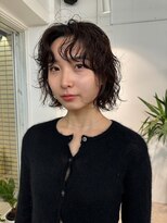 セーヌ(CEINE)&nbsp;アプリコットオレンジショートボブウルフレイヤー髪質改善小顔