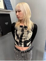 ペレ アネックス 大阪梅田茶屋町店(PELE ANNEX)&nbsp;ミディアムヘア/デザインカラー/フェイスフレーミング/梅田