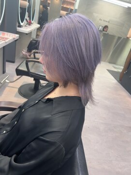 ヘアーザラブズラフズ オーガニカ 北九州(HAIR THE LOVES LAUGHS ORGANICA) ペールラベンダー/ダブルカラー