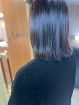 アミリー 成田飯田町店(Amily)&nbsp;ナチュラルブラック×美艶ストレートミディ（髪質改善）UP