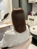 アオアクア 新越谷店(AO-AQUA)&nbsp;ライトブラウン・セミロング・ツヤストレート・トレンド質感