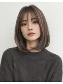 着物ヘア/大人ガーリー/ダークアッシュ/似合わせカッ/水戸