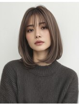 AccessMoon 米沢本店 着物ヘア/大人ガーリー/ダークアッシュ/似合わせカッ/水戸