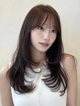 ザック ヴィ(ZACC vie) レイヤーカット/ワンカール/チョコブラウン/縮毛矯正