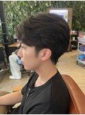 メンズカット×フェザーパーマ