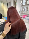 ケアブリーチハイトーン高発色チェリーレッドカラー池袋