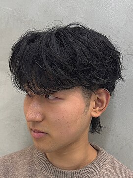 エムクール(M,cooL) ルーズショート/シャドウパーマ/メンズウルフ