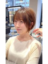 ビュートヨナカ(VIEW TOYONAKA) 30代/小顔カット/ショート/マロンベージュ/豊中/前髪あり