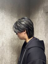 オーロ(ORO)&nbsp;ニュアンスパーマ×メンズハイライト/10代/20代/30代