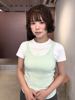 ニカ(NICA) 【NICA】ボブパーマ×暖色ベージュ*緒方