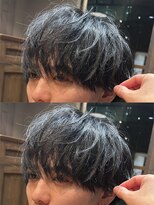 メンズココ メンズパーマ 韓国ヘア 日本橋店(MENS COCO) お客様スタイル ラウンドマッシュ