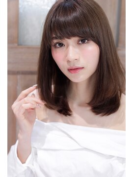 カシェット(cachette) 柔らかナチュラルストレートミディひし形シルエット