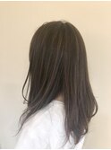 透明感ベージュ×ハイライト