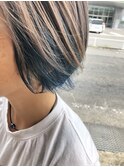 外国人風ブルーカラー