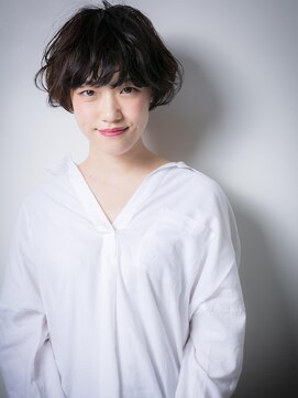 カバーヘアアンドスパ ブリス 浦和(COVER HAIR&SPA bliss) ネイビーカラーニュアンスマニッシュショートw浦和10代20代30代