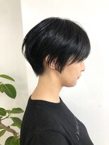 サンク 原宿 表参道(cinq)&nbsp;ダークカラー　20代　マッシュショート　前髪　ココアブラウン