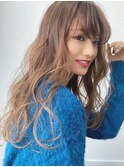 アッシュベージュ/大人かわいいデジタルパーマ