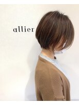 カルムアリエ(CALME allier) 丸みのあるショート　綺麗な束感　小顔効果