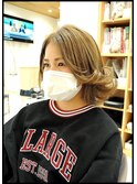 ダブルカラ―の後のアプリエカラ―（ミルクティーベージュ）