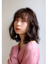 アクロス ヘアー デザイン 蒲田東口(across hairdesign) ナチュラルグレーブラウンナチュラルウェーブ