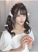 アッシュブラック×ツインテール