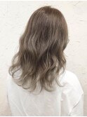 【flor 戸塚】*外国人風透明感カラー+シルバーアッシュ*