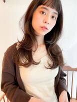 ユイル(Uil)&nbsp;小顔前髪顔周りレイヤー×ベージュカラー デザインカラー