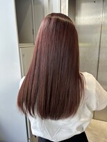 リリー(Lilley)&nbsp;【lilley 稲永麻衣】ボルドーカラー+ブリーチなし+天神韓国ヘア