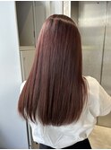 【lilley 稲永麻衣】ボルドーカラー+ブリーチなし+天神韓国ヘア
