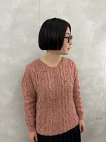 エンドリンク(endlink)&nbsp;センターパートワンレンミニボブ