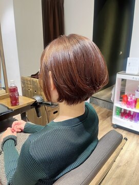 ヘアリゾート粋 新宿三丁目本店 【田中 友希】ひし形ショート/ショートボブ/ピンクブラウン