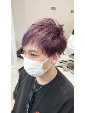 アース 菊名店(HAIR&MAKE EARTH) メンズブリーチピンクカラー