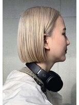 ザ ストラマ(THE STRAMA)&nbsp;mizunoホワイトベージュボブ/切りっぱなしボブ/ミニボブ/ライン