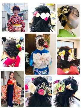 エムスヘアーショップ(M's) 様々なヘアーアレンジ