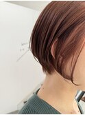 【栗本浩司】オレンジ×ショートボブ