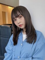 ジョエミバイアンアミ(joemi by Un ami) ミディアムレイヤー/ハッシュカット/アッシュブラウン