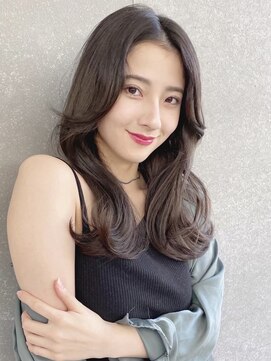 ロンド ブランシュ 錦糸町北口(Lond blanche) ウェーブミディアムメルティカラー×ブリーチなしボブ韓国錦糸町