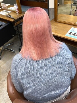 エンター 天神店(ENTER) ペールピンク/ミディアム/髪質改善/ブリーチカラー/ENTER 天神店