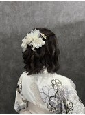 卒業式　ハーフアップ　袴