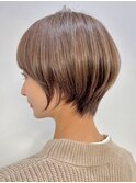 30代40代大人女性/前髪ありショートボブ/ショートヘア/髪質改善