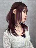 ウルフヘア×ハッシュカット×レイヤー 韓国ヘア 髪質改善 前髪