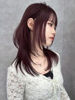 ロンド ジュルード 名古屋(Lond jeloud)&nbsp;ウルフヘア×ハッシュカット×レイヤー 韓国ヘア 髪質改善 前髪