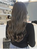 シルキーグレージュ×ロングウェーブ