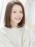 アシンメトリー小顔ワンカールボブ＃フォギーベージュ【松戸】